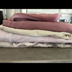 PENDING SALE - iridescent leggings and top set, pink set, camo leggings